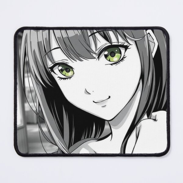 Item preview, Green-Eyed Glimmer – Anime Girl in Noir Street designed and sold by shaynetwright.