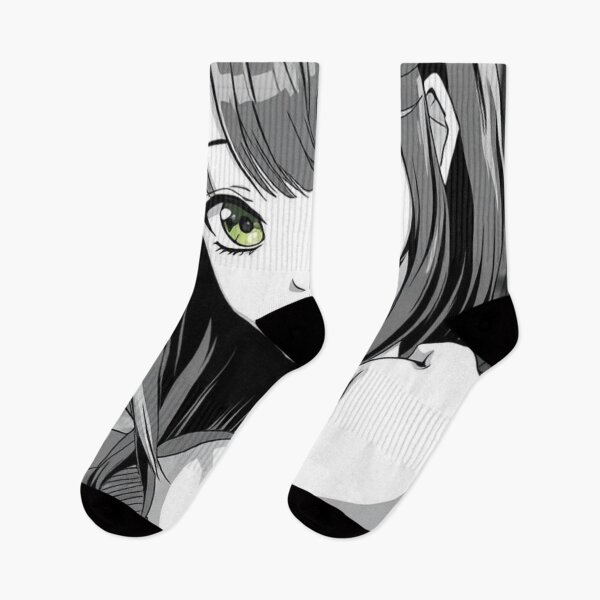 Item preview, Green-Eyed Glimmer – Anime Girl in Noir Street designed and sold by shaynetwright.