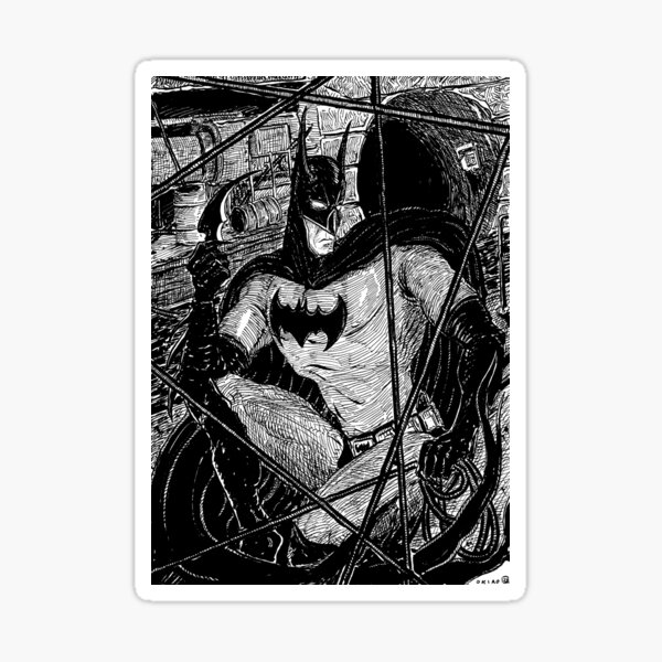 Item preview, Bernie Wrightson Inspire Dark Knight - Ultra Cross Hatching Relistic designed and sold by okiroshop.