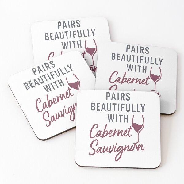 Item preview, Pairs Beautifully With Cabernet Sauvignon │ Modern Minimalist Wine Design designed and sold by gooseprinttees.