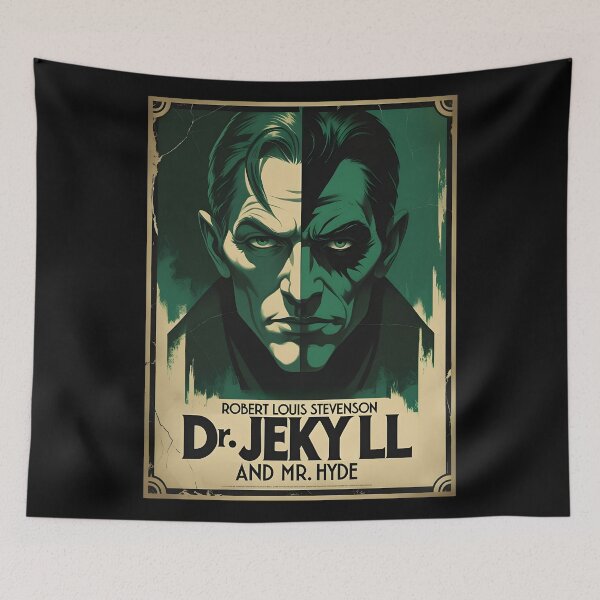 Item preview, A Vintage Poster of Dr Jekyll and Mr Hyde - Robert Louis Stevenson  designed and sold by GoodOldVintage.
