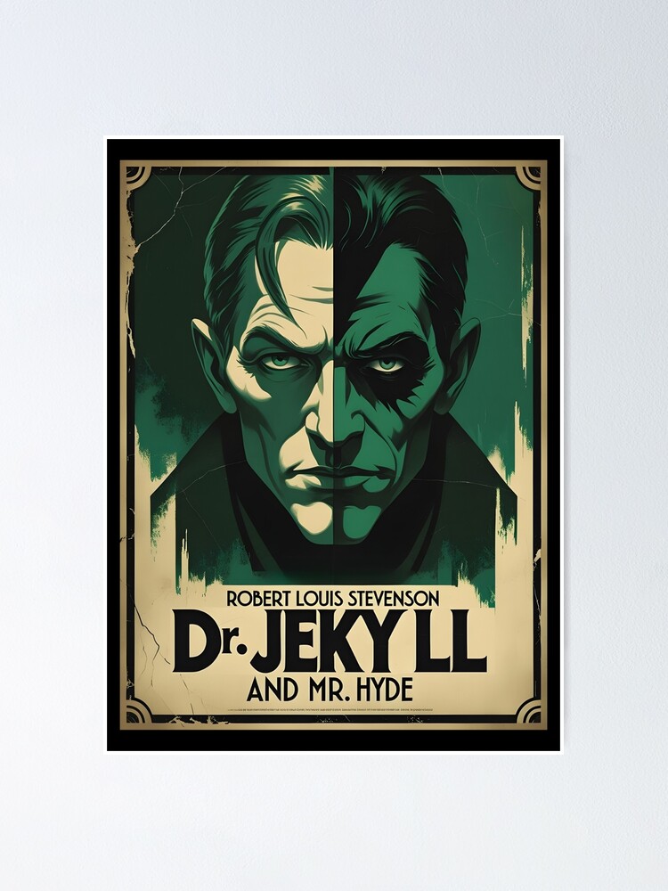 A Vintage Poster of Dr Jekyll and Mr Hyde - Robert Louis Stevenson