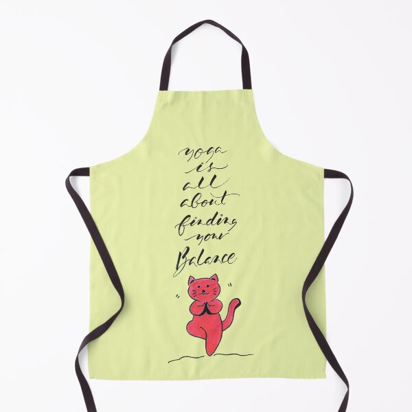 Item preview, Cute Cat on Yoga Mat I Cat doing Yoga designed and sold by GreenStem.
