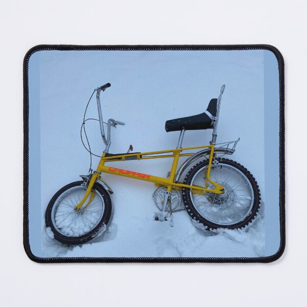Item preview, snow raleigh Chopper yellow cycle  Mk2 Original retro bike fizzy lemon designed and sold by Tee-Shirt-Topia.