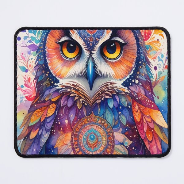 Item preview, Geometric Owl Art Piece designed and sold by Geonimalia.