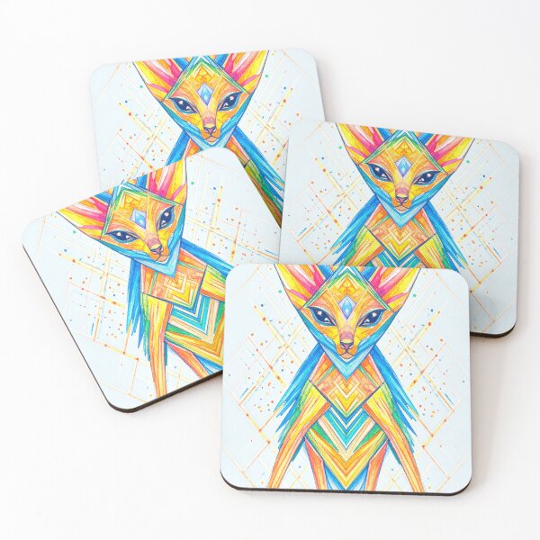 Item preview, Geometric Cat Illustration designed and sold by Geonimalia.