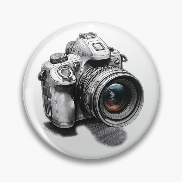 Artikelvorschau, Minimalistische Skizzendesign-Illustration für DSLR-Kameras entworfen und verkauft von Long Exposure.