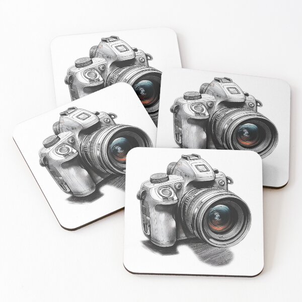 Item preview, Dslr Camera minimalist sketch design Illustration  designed and sold by Long Exposure.