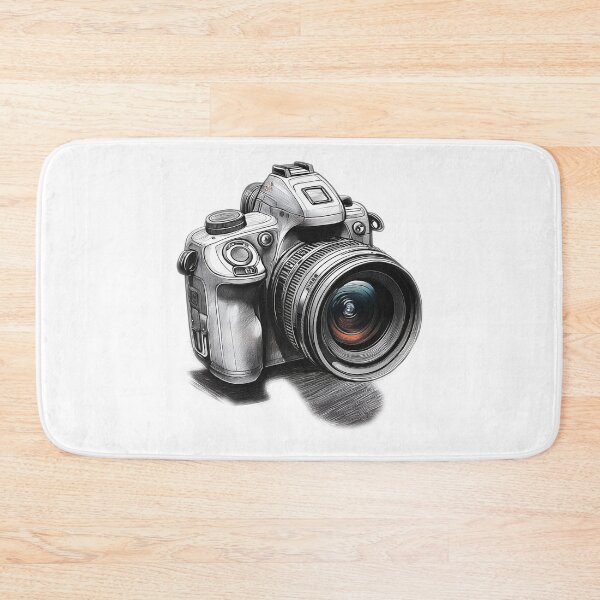 Item preview, Dslr Camera minimalist sketch design Illustration  designed and sold by Long Exposure.