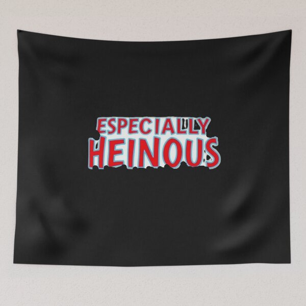 Item preview, Especially Heinous – Retro Red & Cyan Typography Design designed and sold by MyBestTeeses.