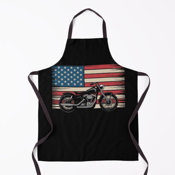 Item preview, Funny Vintage American Flag Made Of Motorcycle USA Retro Biker designed and sold by 07Art.