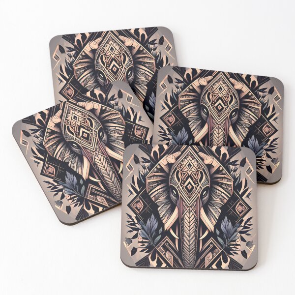 Item preview, Geometric Elephant Artwork designed and sold by Geonimalia.