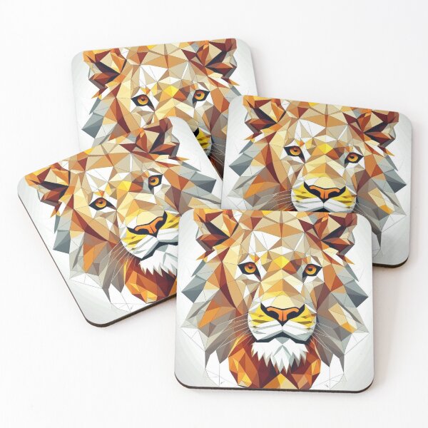 Item preview, Geometric Lion Art Design designed and sold by Geonimalia.
