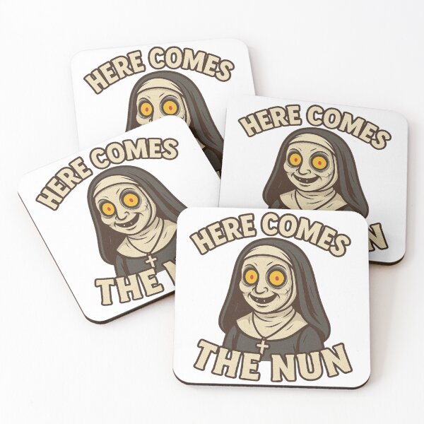 Item preview, Here Comes the Nun – Creepy Cute Horror Parody Design designed and sold by The Sandy Design Store.