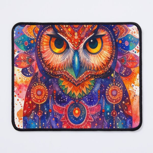 Item preview, Geometric Owl Art Piece designed and sold by Geonimalia.