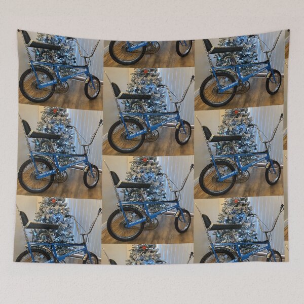 Item preview, Mk1 Raleigh Chopper In Blue Christmas Present. designed and sold by Tee-Shirt-Topia.