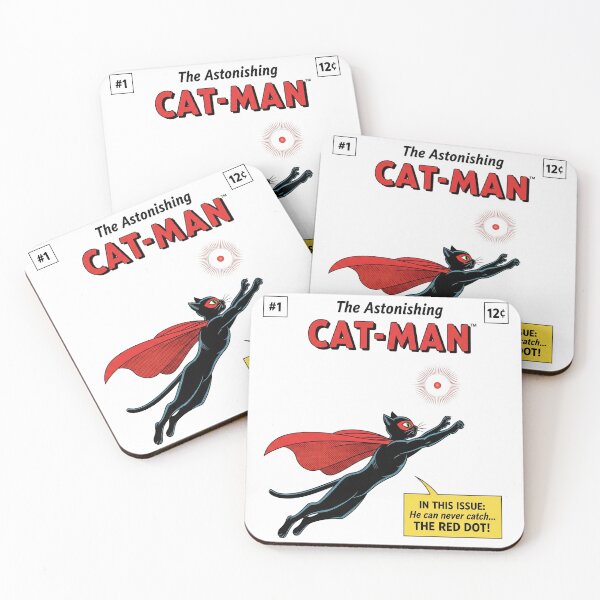 Item preview, The Astonishing Cat-Man Vintage Comic Cover designed and sold by CatsAreFamous.