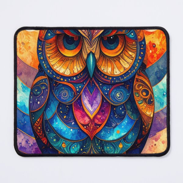 Item preview, Geometric Owl Art Piece designed and sold by Geonimalia.