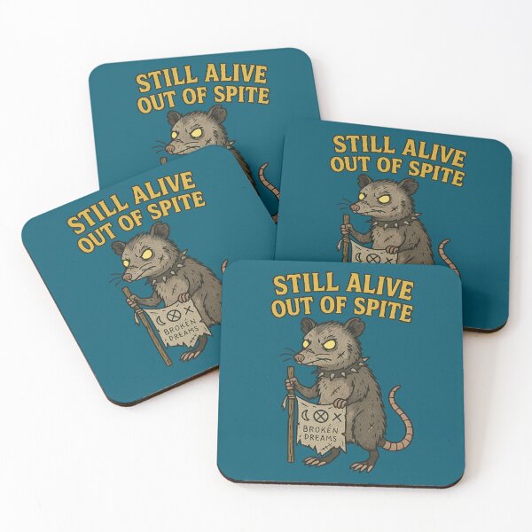 Item preview, Still Alive Out of Spite – Punk Opossum Survival Design designed and sold by Altered Array, LLC.