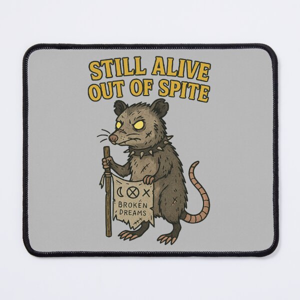 Item preview, Still Alive Out of Spite – Punk Opossum Survival Design designed and sold by Altered Array, LLC.