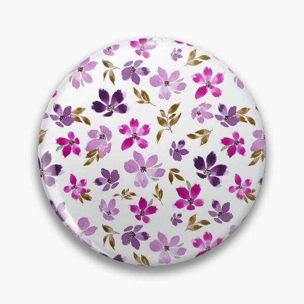 Item preview, Purple and Pink Flower Bouquet - Watercolor Art designed and sold by Orly Fuchs Galchen.