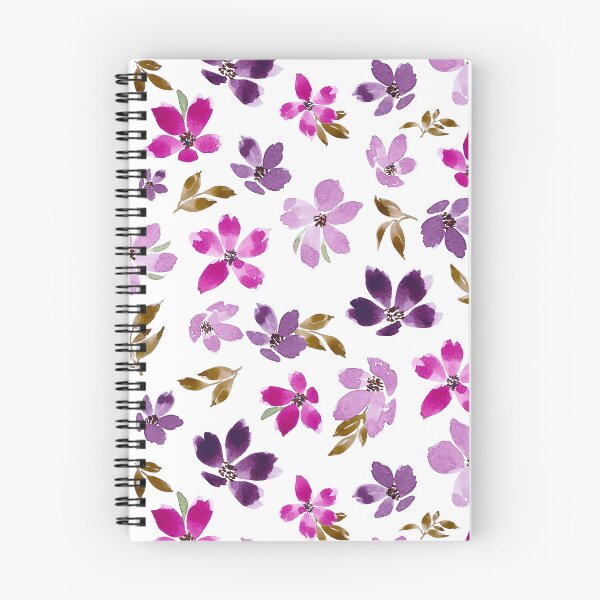 Item preview, Purple and Pink Flower Bouquet - Watercolor Art designed and sold by Orly Fuchs Galchen.
