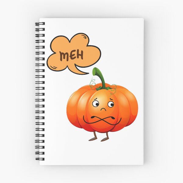 Item preview, Cute Grumpy Pumpkin - Meh Face | Funny Passive Aggressive Design designed and sold by PnrArtDesign.