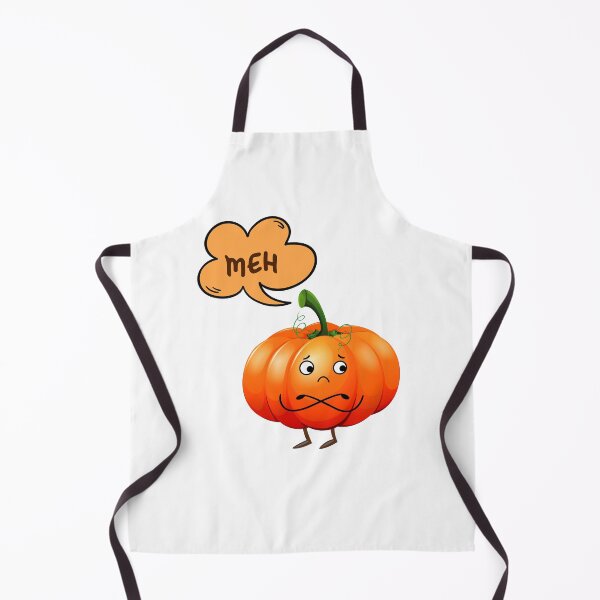 Item preview, Cute Grumpy Pumpkin - Meh Face | Funny Passive Aggressive Design designed and sold by PnrArtDesign.
