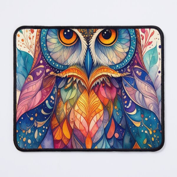 Item preview, Geometric Owl Art Piece designed and sold by Geonimalia.