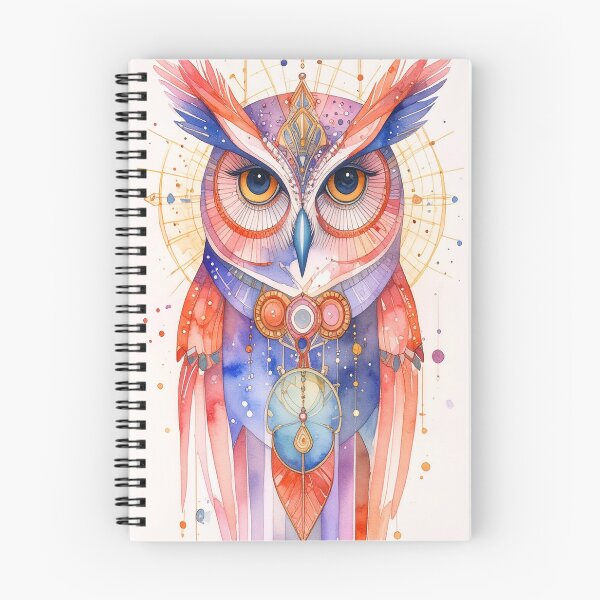 Item preview, Geometric Owl Art Piece designed and sold by Geonimalia.
