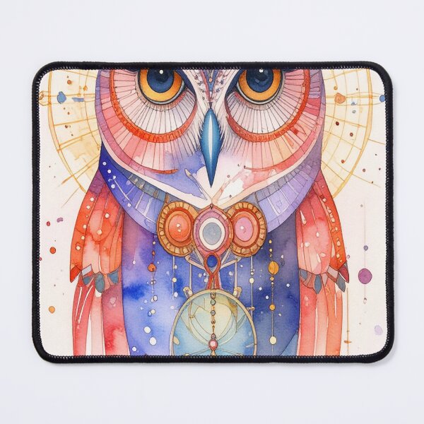 Item preview, Geometric Owl Art Piece designed and sold by Geonimalia.