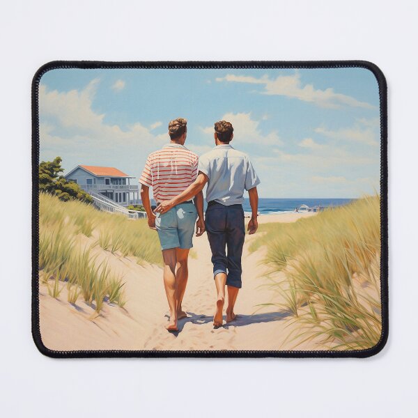 Item preview, Sunny Stroll By The Beach Pride Artwork designed and sold by Drese-Art.