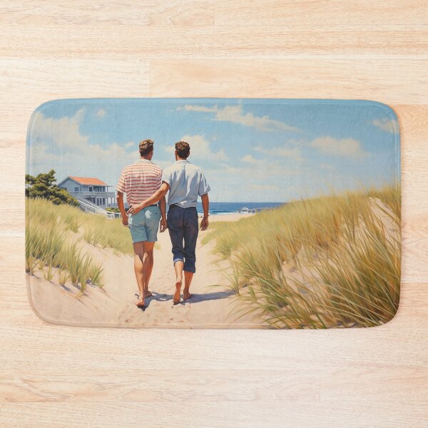Item preview, Sunny Stroll By The Beach Pride Artwork designed and sold by Drese-Art.