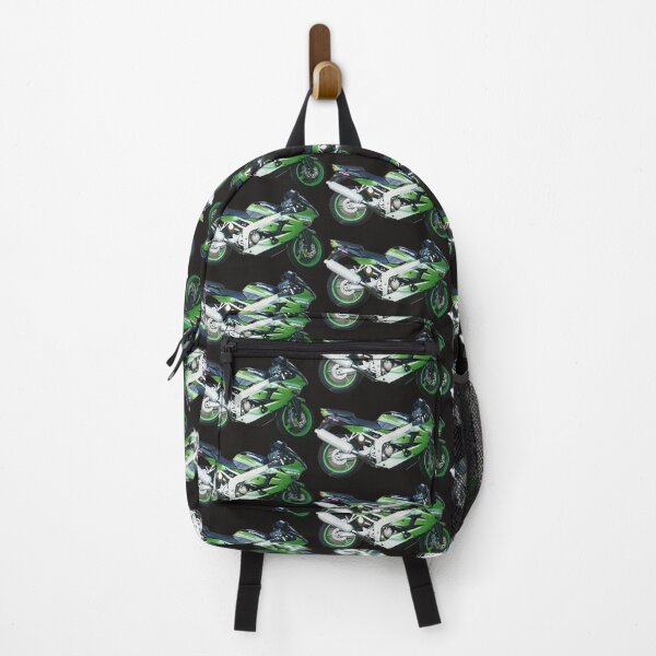 Item preview, Kawasaki green and white Ninja Motorcycle Biker  designed and sold by Tee-Shirt-Topia.