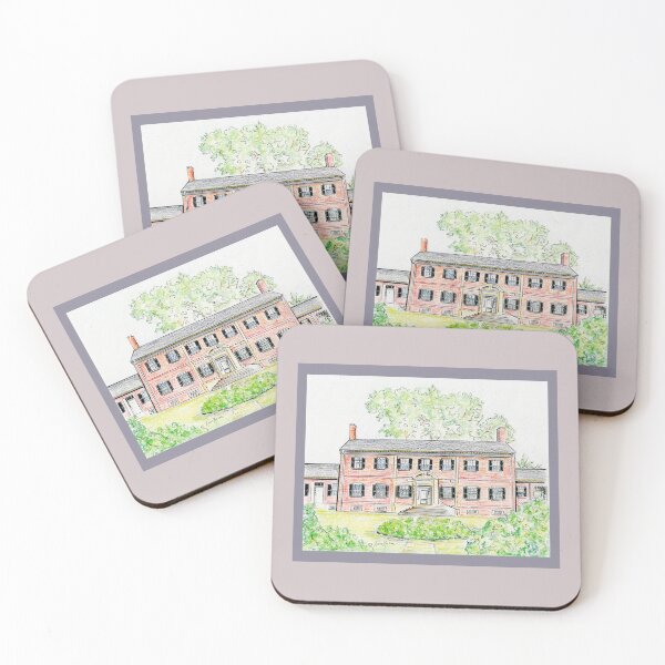 Item preview, Chatham Manor - watercolor and pen designed and sold by Annie Mason Art.