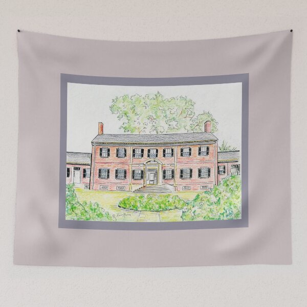 Item preview, Chatham Manor - watercolor and pen designed and sold by Annie Mason Art.