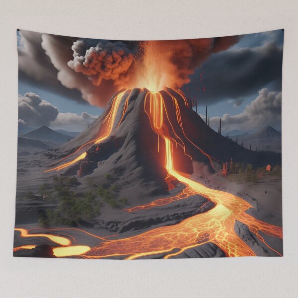 Item preview, Volcano designed and sold by AwesomeDigiShop.