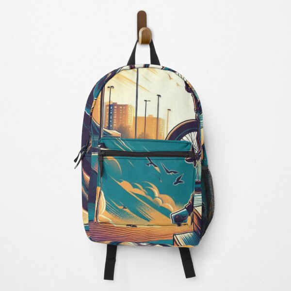 Item preview, Urban BMX Rider – Stylized Skate Park Street Art Design designed and sold by ashokreddy343.