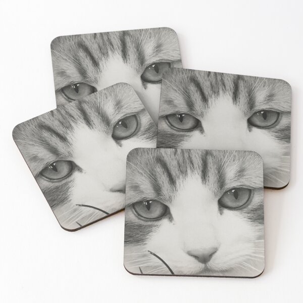 Item preview, Cat lovers pet cats eyes black and white  designed and sold by Tee-Shirt-Topia.