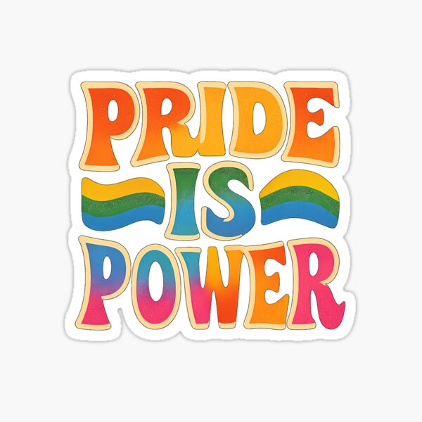Item preview, Pride is Power – Retro Rainbow Art designed and sold by Haus Of Sin.