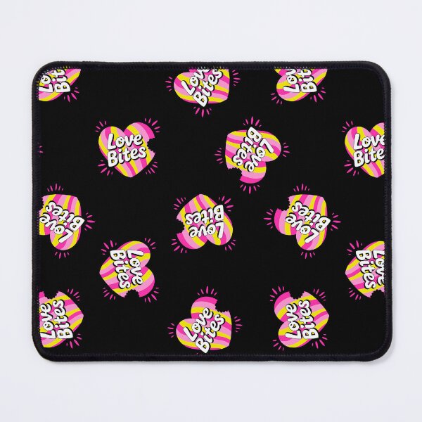 Item preview, Love Bites – Colorful comic hearts on black designed and sold by colorofmagic.