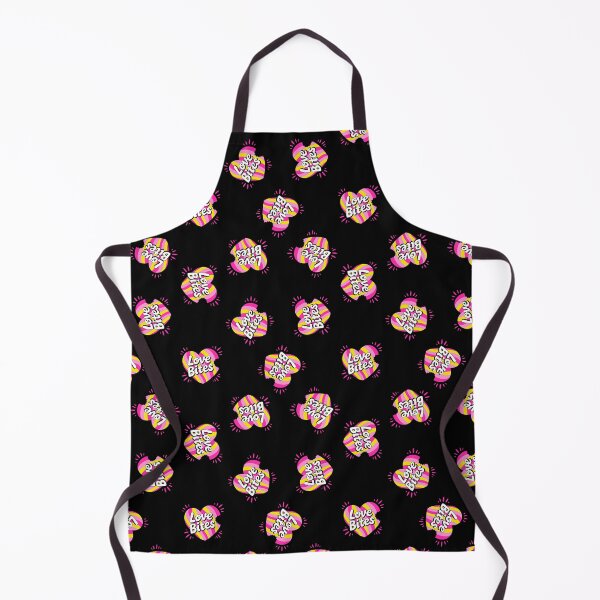Item preview, Love Bites – Colorful comic hearts on black designed and sold by colorofmagic.