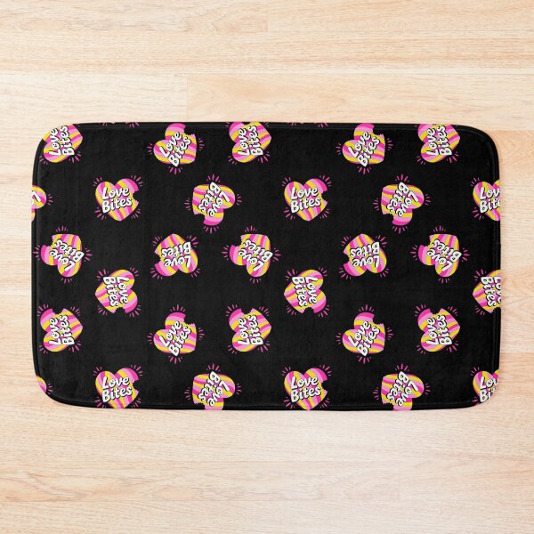Item preview, Love Bites – Colorful comic hearts on black designed and sold by colorofmagic.