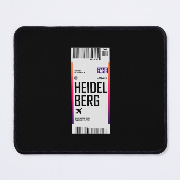Item preview, Heidelberg City Sticker Germany Boarding Pass designed and sold by TulipaGraphics.