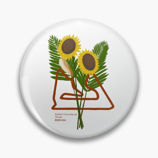 Item preview, Desert Bloom – Bahrain F1 Circuit with Date Palms & Sunflowers designed and sold by Lottie--.