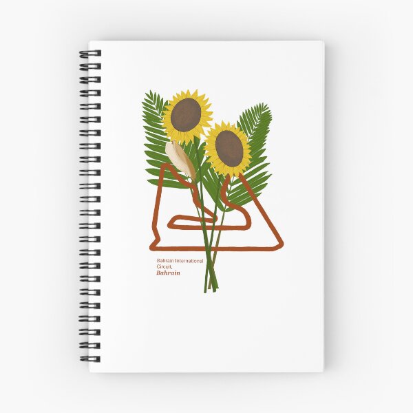Item preview, Desert Bloom – Bahrain F1 Circuit with Date Palms & Sunflowers designed and sold by Lottie--.