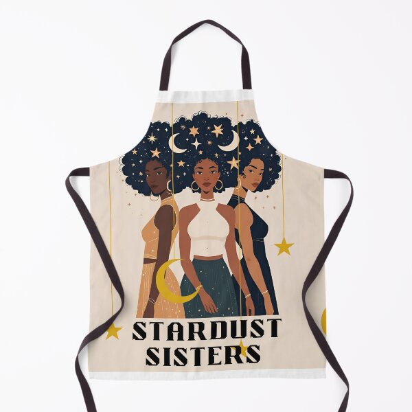 Artikelvorschau, Stardust Sisters – Himmlisches schwarzes Mädchen, magische Afro-Kunst, T-Shirt entworfen und verkauft von modishwelt.