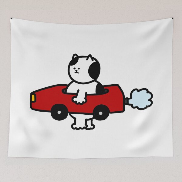 Item preview, a Cat in the toy car designed and sold by superbaechoo.