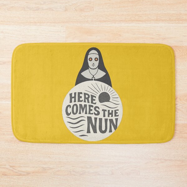 Item preview, Here Comes the Nun – Retro Horror Sticker Design designed and sold by Sandy's Cheeky Studio.