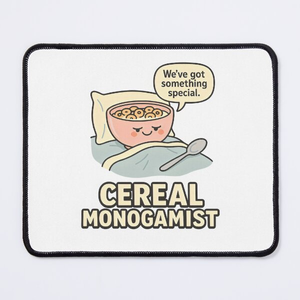 Item preview, Cereal Monogamist Funny Breakfast Pun – Cute Bowl of Cereal with Romantic Humor designed and sold by Shoot-The-Moon.